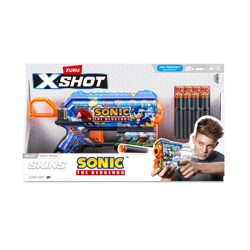 X-Shot Skins Flux Sonic the Hedgehog blaster více druhů
