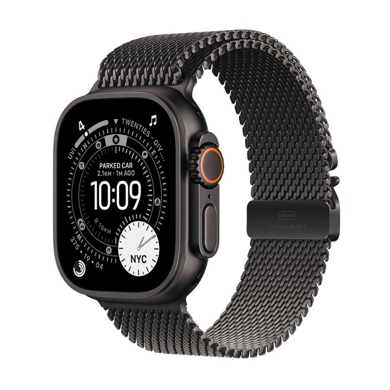 Apple Watch Ultra 3 Black Titan, Bl.Tit.Milane,L chytré hodinky