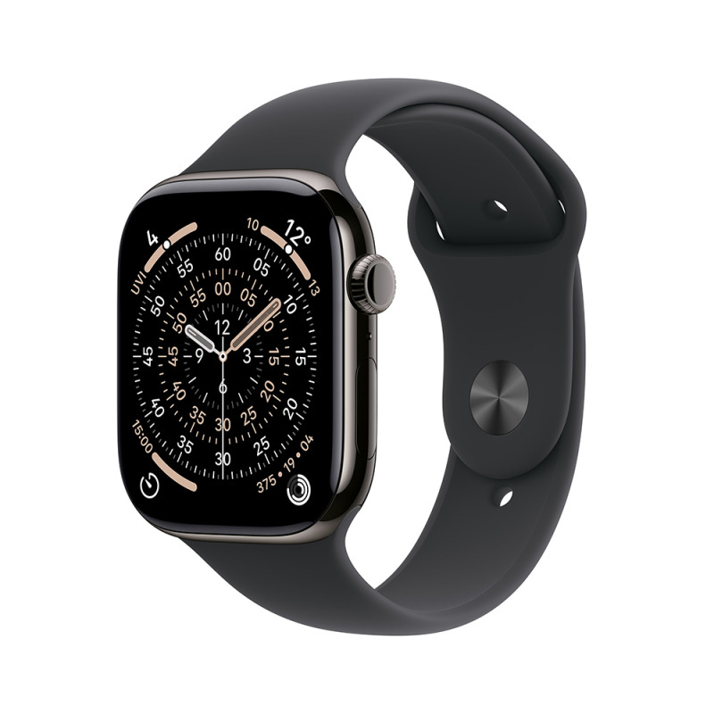 Apple Watch S11 Cell 46mm S.Tit, Black SB, M/L chytré hodinky