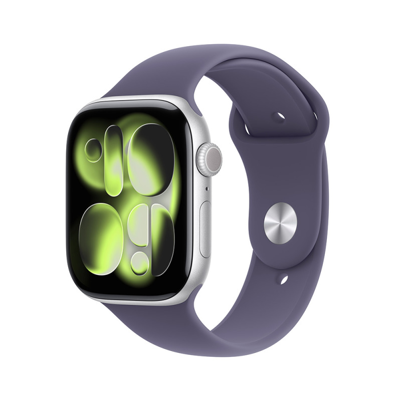 Apple Watch Series 11 42mm Silver, Purple SB, S/M chytré hodinky
