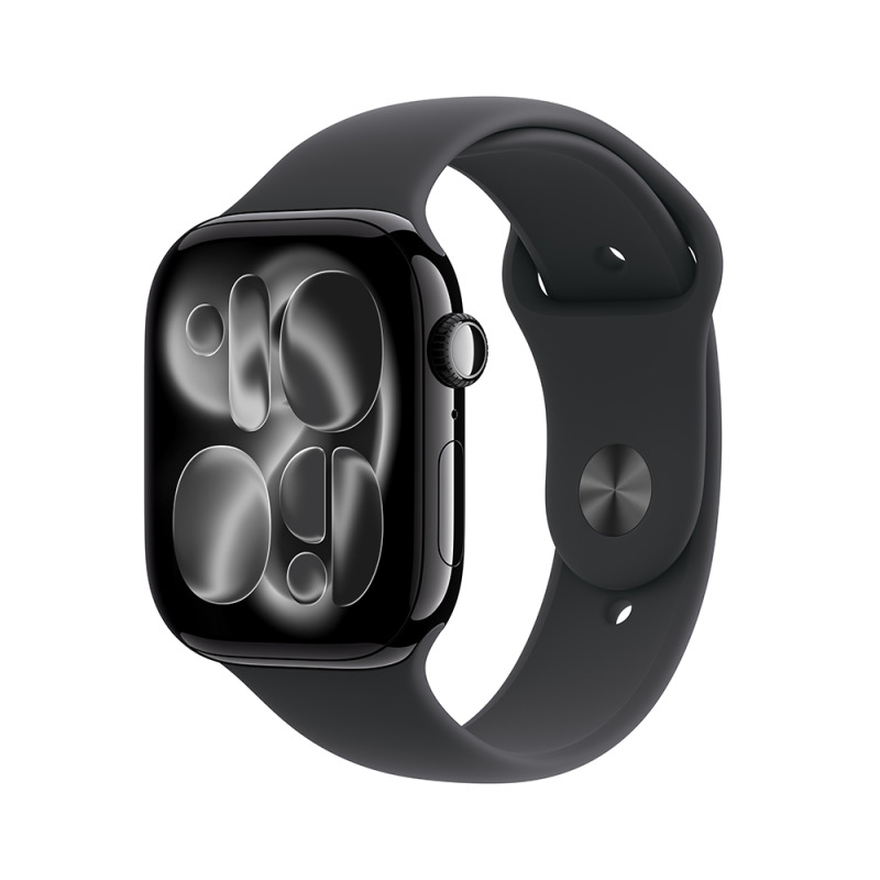Apple Watch Series 11 46mm J. Black, Black SB, M/L chytré hodinky