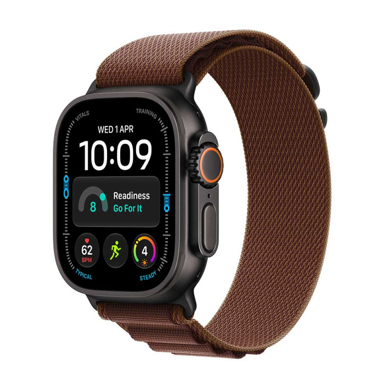 Apple Watch Ultra 4 Black Titan, Burgund Alpine,L chytré hodinky