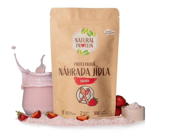 Natural Protein Náhrada jídla- jahoda, 350g