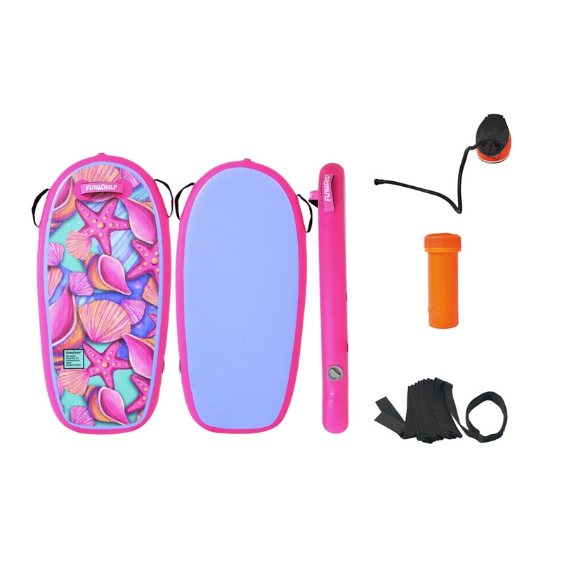 Nafukovací bodyboard FunWater 110 cm – růžový