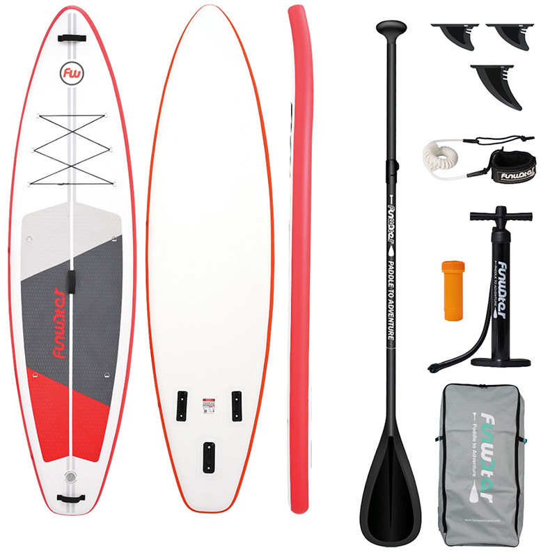 FunWater SUP paddleboard SUPFW69C 3,35m (červeno-bílá)