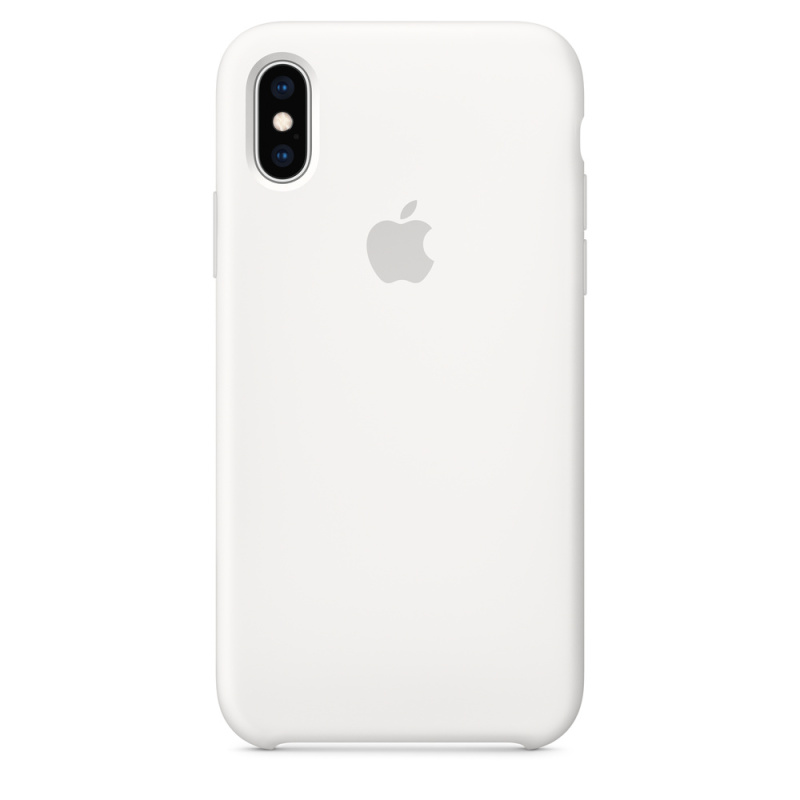 Apple Silikonový kryt iPhone X/XS bílý