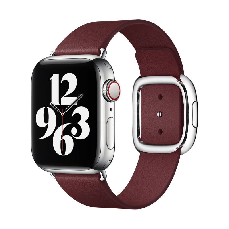 Apple Watch řemínek s moderní přezkou 40/38mm vel. L granátový Granátová