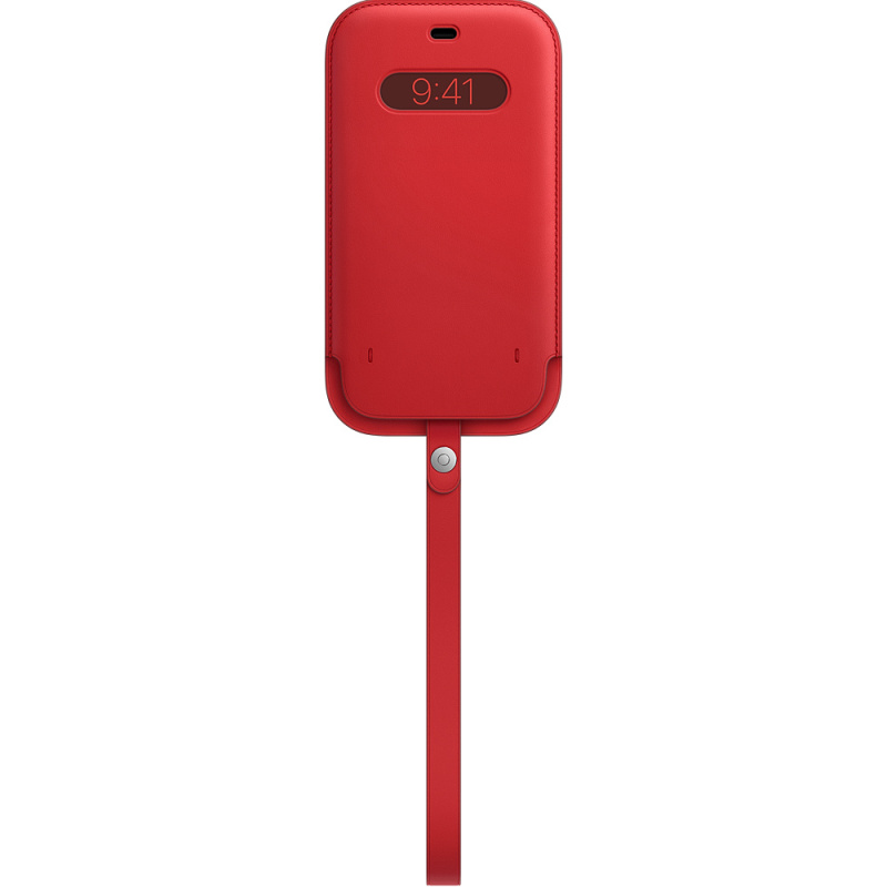 Apple iPhone 12 Pro Max Leather Sleeve with MagSafe (PRODUCT)RED MHYJ3ZM/A