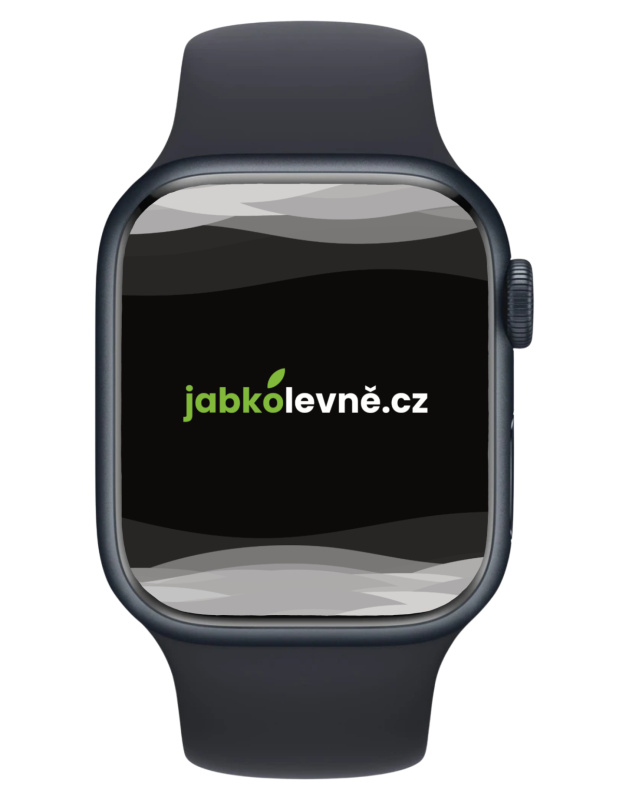Apple Watch Series 7 45mm Cellular Temný hliník se sportovním řemínkem