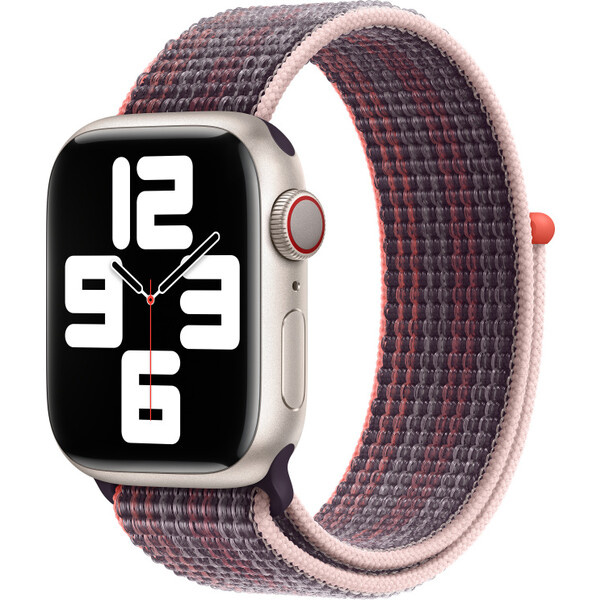 Apple Watch 41/40/38mm bezinkově fialový provlékací sportovní řemínek Bezinkově fialový
