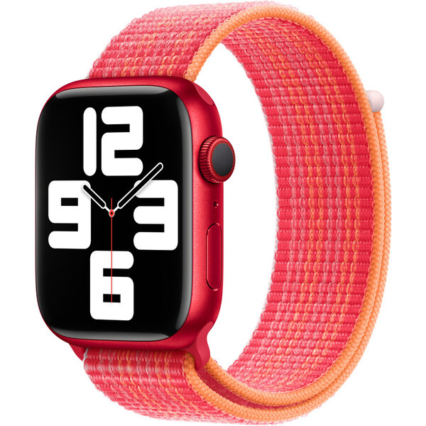 Apple Watch 49/45/44/42mm (PRODUCT)RED provlékací sportovní řemínek Červená