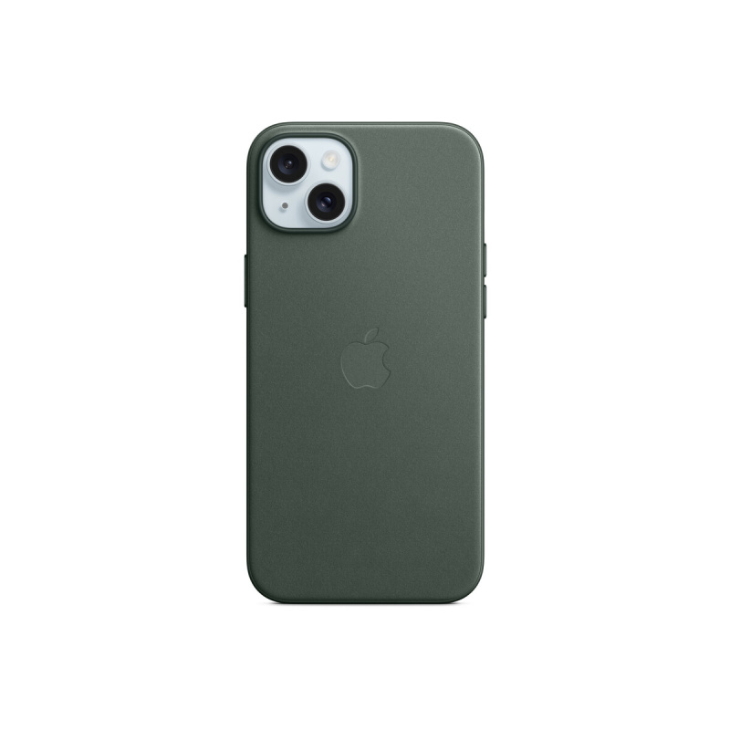 Apple z tkaniny FineWoven s MagSafe na iPhone 15 Plus, listově zelené MT4F3ZM/A