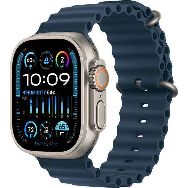 Apple Watch 49/45/44/42mm modrý Oceánský řemínek Modrá