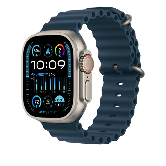 Apple Watch 44/45/49 mm modré prodloužení Oceánského řemínku MT643ZM/A