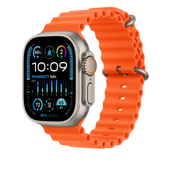 Apple Watch 44/45/49 mm oranžové prodloužení Oceánského řemínku MT663ZM/A