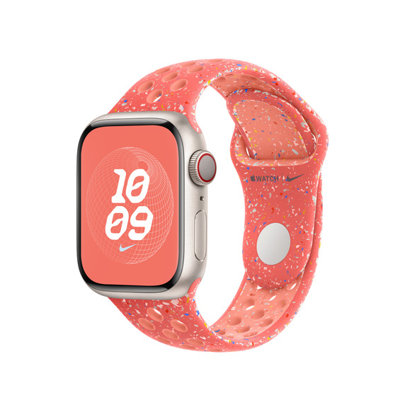 Apple Watch 38/40/41 mm žhavě oranžový sportovní řemínek Nike – S/M MUUX3ZM/A