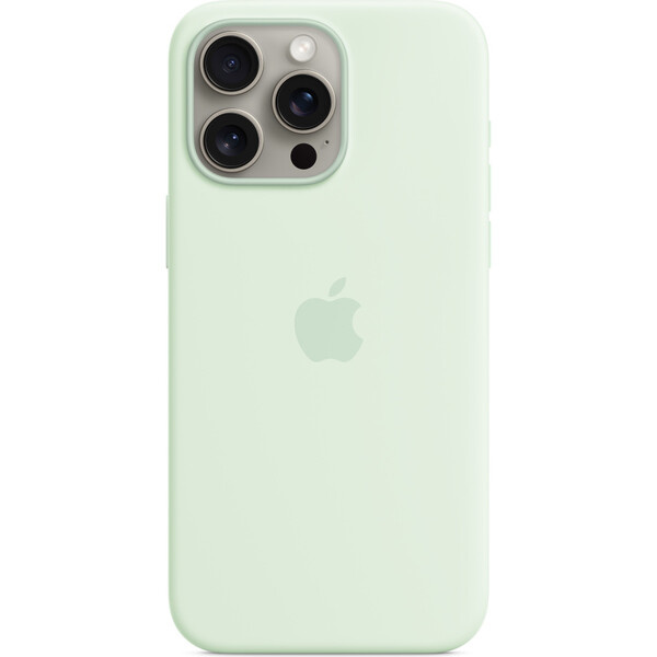 Apple iPhone 15 Pro Max Silikonový kryt s MagSafe světle mátový MWNQ3ZM/A Světle mátová