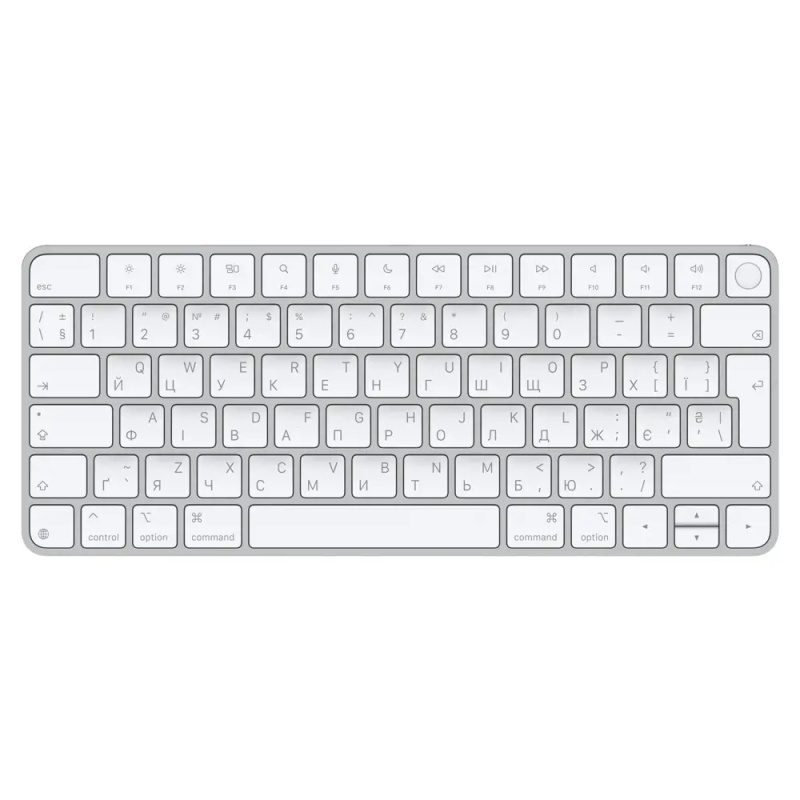 Apple Magic Keyboard Touch ID/Bezdrátová Bluetooth/UA layout/Bílá