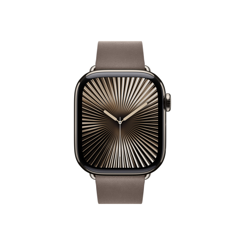 Apple Watch 42mm šedohnědý řemínek s moderní přezkou - Medium MXW43ZM/A
