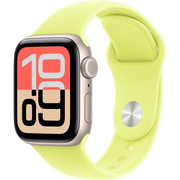 Apple Watch 41/40/38mm neonově žlutý sportovní řemínek M/L