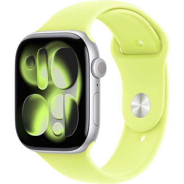 Apple Watch 49/46/45/44mm neonově žlutý sportovní řemínek S/M