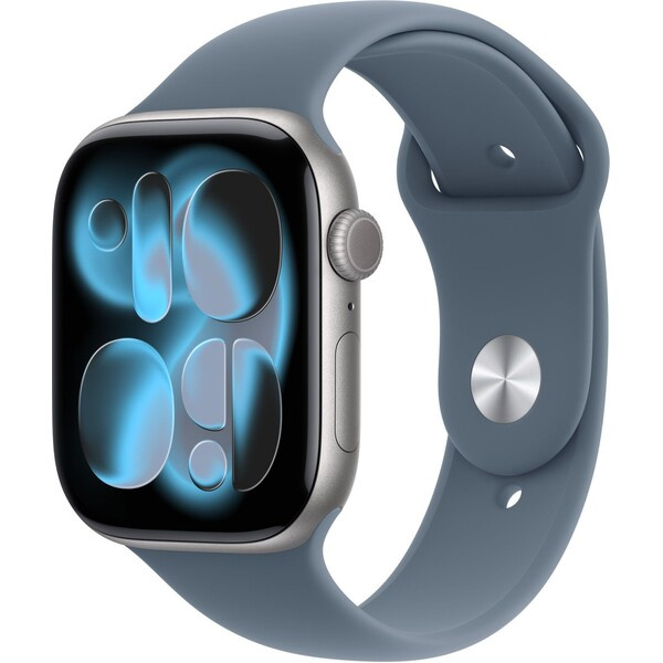 Apple Watch 49/46/45/44mm ocelově modrý sportovní řemínek S/M