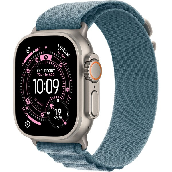 Apple Watch Ultra 3 (2025) 49mm Přírodní titan se světle modrým alpským tahem M