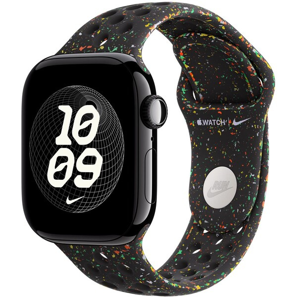 Apple Watch 42/41/40/38mm Midnight Black sportovní řemínek Nike M/L