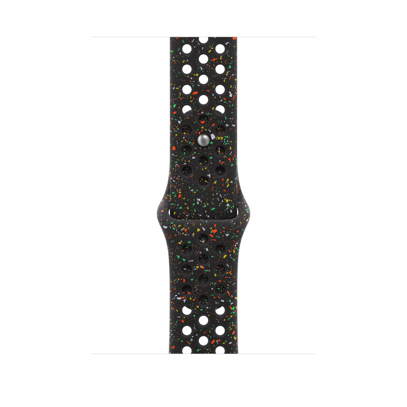 Řemínek pro Apple Watch 44/45/46/49 mm Apple Midnight Black sportovní Nike - M/L