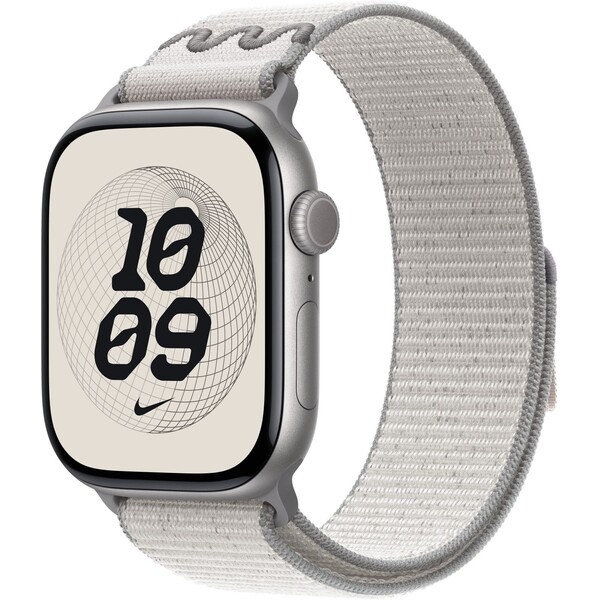 Apple Watch 49/46/45/44mm Veiled Grey provlékací sportovní řemínek Nike