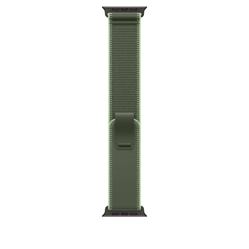 Řemínek pro Apple Watch 44/45/46/49 mm Apple zelený/neonový Trailový tah - S/M - provedení z černého titanu