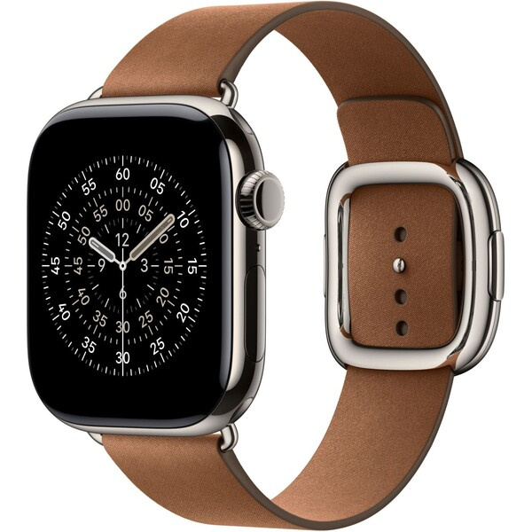 Apple Watch 42/41/40/38mm karamelový řemínek s moderní přezkou velký