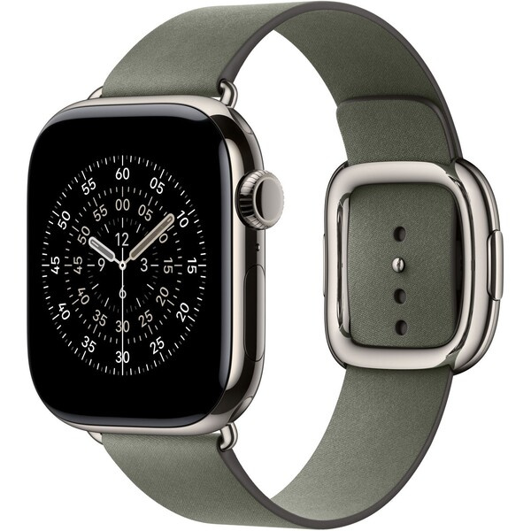 Apple Watch 42/41/40/38mm šalvějově šedý řemínek s moderní přezkou velký