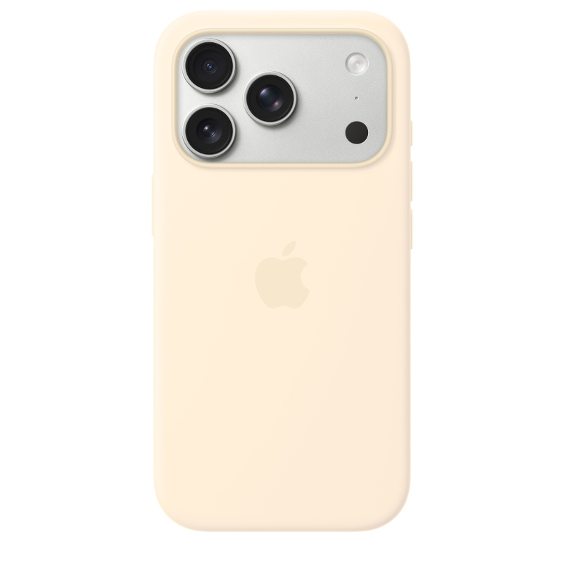 Apple silikonový kryt s MagSafe na iPhone 17 Pro vanilkový