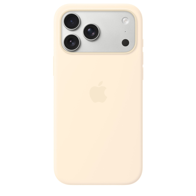 Apple silikonový kryt s MagSafe na iPhone 17 Pro Max vanilkový