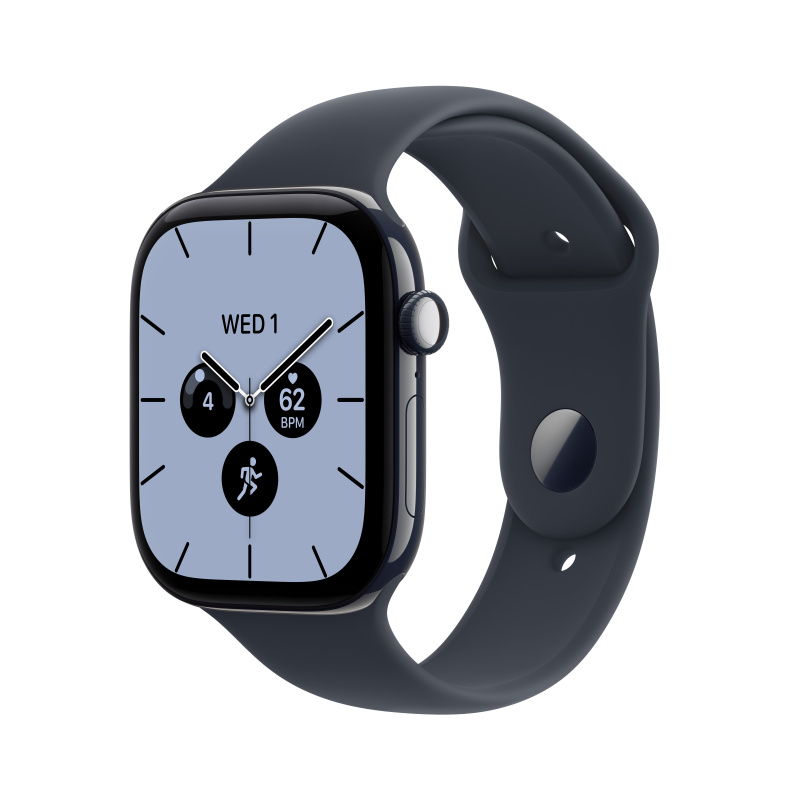Apple Watch Series 12 Cellular (42mm) Nočně modrá keramika s námořnicky modrým sportovním řemínkem M