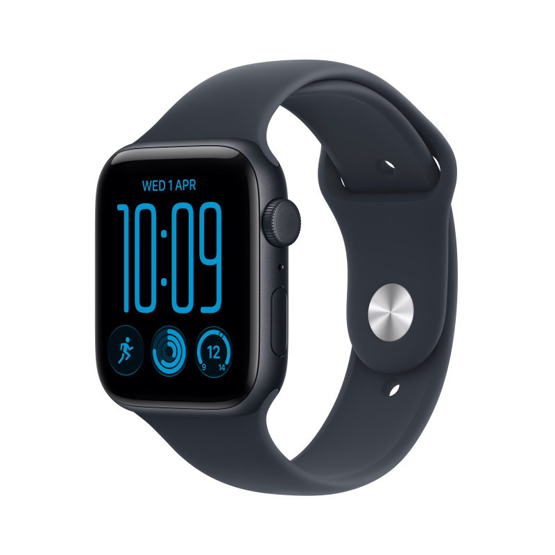 Apple Watch SE 3 (2026) Cellular 40mm Temně inkoustový hliník s námořnicky modrým sportovním řemínke