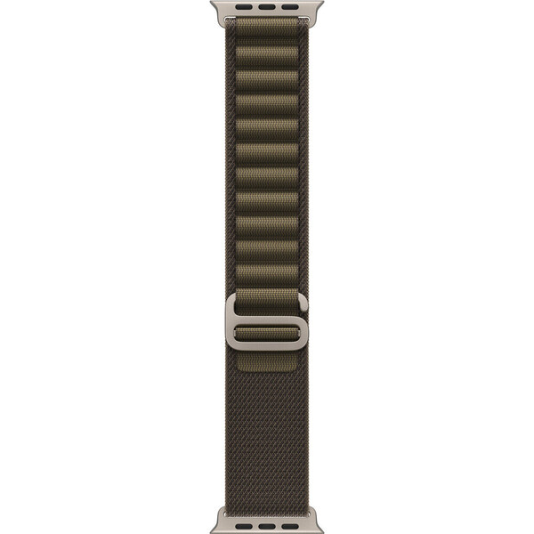 Apple Watch 49/46/45/44mm tmavě olivový alpský tah z přírodního titanu S