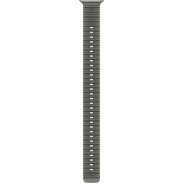 Apple Watch 49/46/45/44mm průsvitně černý oceánský řemínek z přírodního titanu – prodloužení