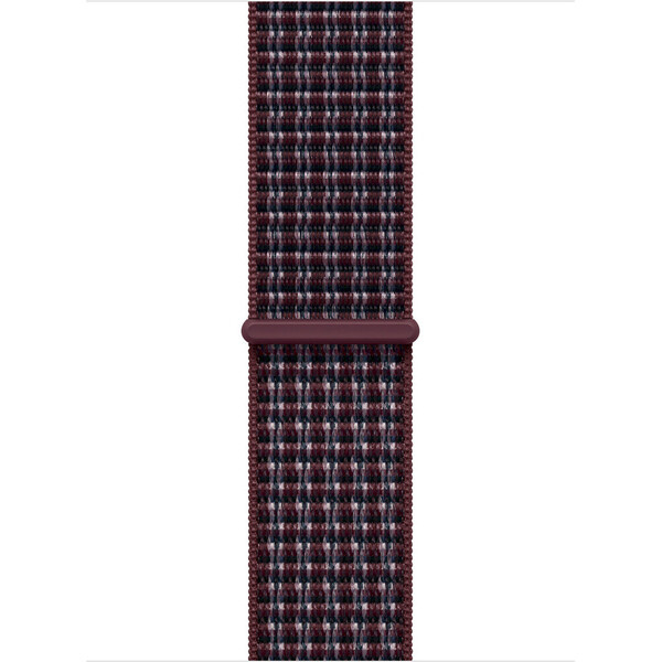 Apple Watch 49/46/45/44mm burgundsky kostkovaný provlékací sportovní řemínek