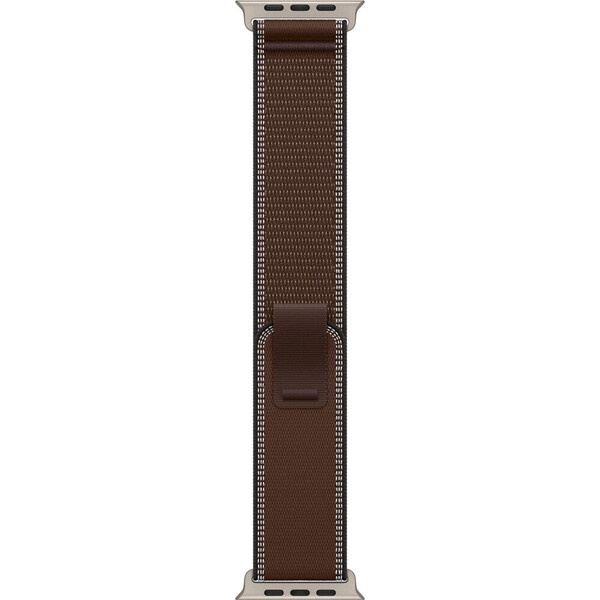 Apple Watch 49/46/45/44mm tmavě umbrový trailový tah z přírodního titanu S/M