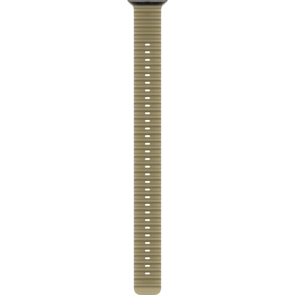 Apple Watch 49/46/45/44mm průsvitně chaluhový oceánský řemínek z černého titanu – prodloužení