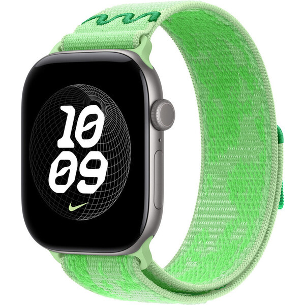 Apple Watch 49/46/45/44mm Green Spark provlékací sportovní řemínek Nike