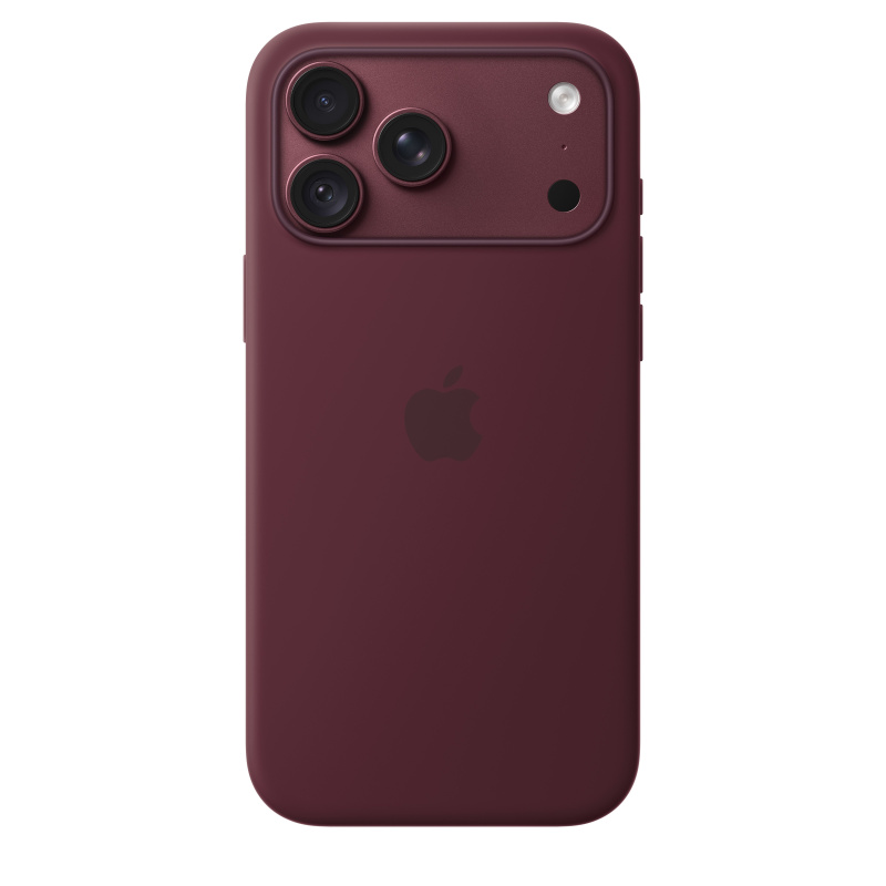 Apple silikonový kryt s MagSafe na iPhone 18 Pro Max burgundsky červený
