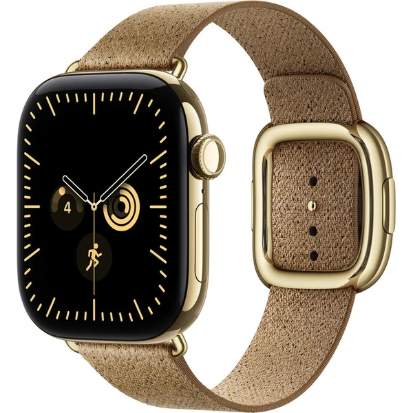 Apple Watch 42/41/40/38mm hnědobéžový řemínek s moderní přezkou S