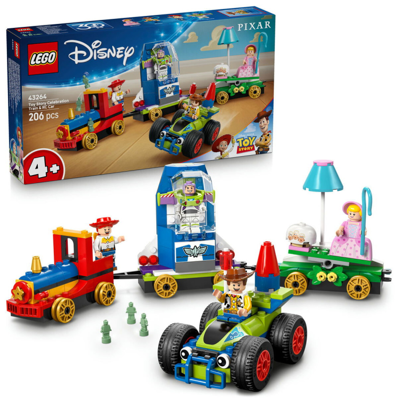 2243264 LEGO® - Disney 43264 Slavnostní vláček a Autíčko z Příběhu hraček - poškozený obal