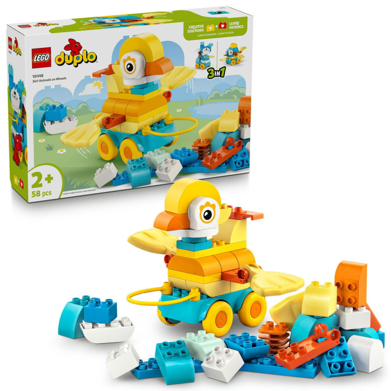 2210448 LEGO® DUPLO® 10448 3 v 1: Zvířátka na kolečkách - poškozený obal
