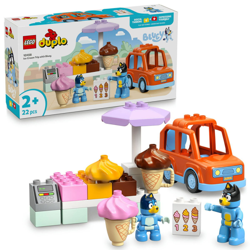 2210458 LEGO® DUPLO® Bluey 10458 Bluey a výlet na zmrzlinu - poškozený obal
