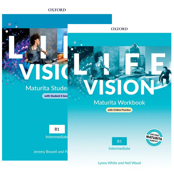 Sada – Life Vision Intermediate Student´s Book with eBook CZ + Life Vision Intermediate Workbook CZ with Online Practice Oxford University Press