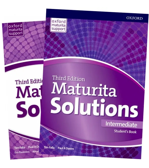 Sada – Maturita Solutions 3rd Edition Intermediate Student´s Book Czech Edition + Maturita Solutions 3rd Edition Intermediate Workbook Czech Edition Oxford University Press
